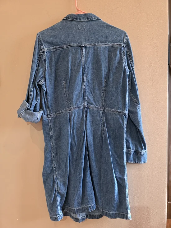 Vintage Levi's Denim Shirt Dress Size XL - Picture 2 of 12